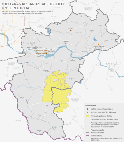  Militārās aizsardzības objekti un teritorijas